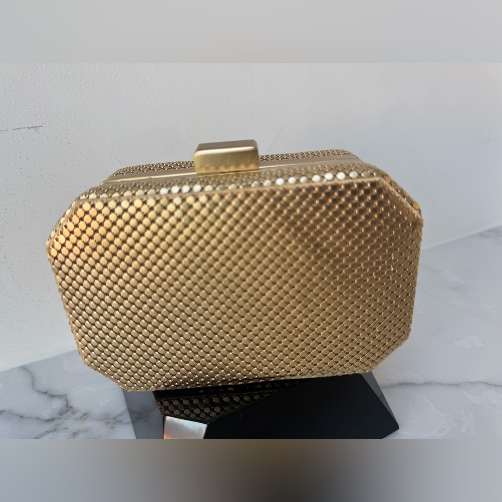 Whiting & Davis gold 
Metal Minaudière vintage evening - Picture 14 of 16